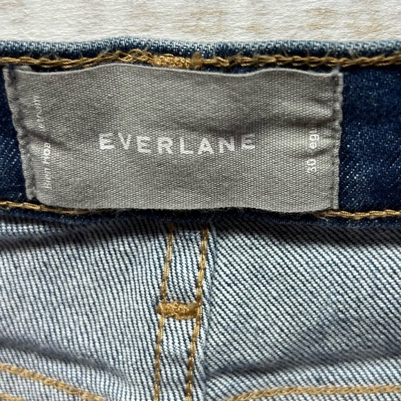 Everlane High Rise Straight Jeans Blue Ankle Size 30‎ Stretch Pockets - Picture 6 of 10